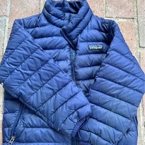 Navy Blue 4T Boys Down Sweater Jacket